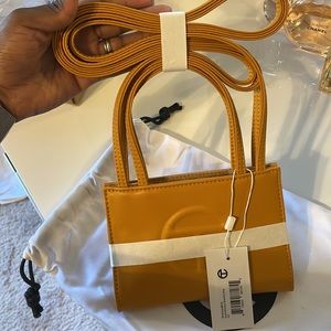 TELFAR Small Mustard Shopping Bag